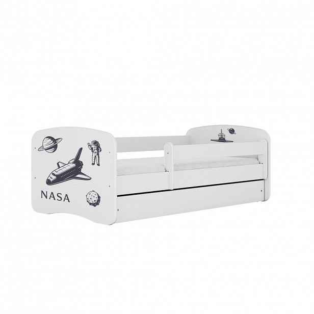RAUMHIRSCH FURNITURE DĚTSKÁ POSTEL NASA se zásuvkou 160/80 90/61/164