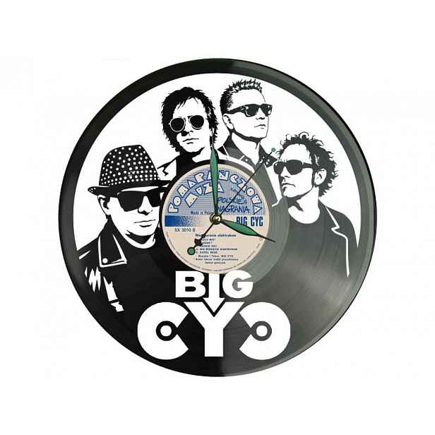 Big Cyc Dárek Originální dekorace do domu Hodiny z vinylové desky