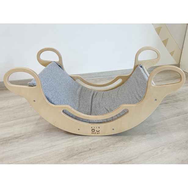 ELIS DESIGN Potah na Montessori houpačku 100 cm max s elastanem barva: šedá