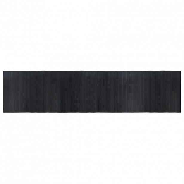 vidaXL Koberec obdélníkový černý 70 x 300 cm bambus