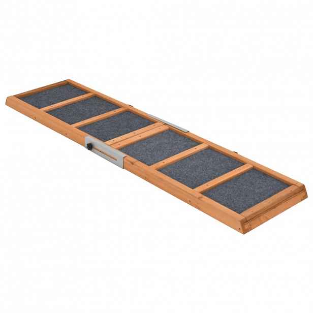 vidaXL Rampa pro psy šedá 120 x 30 cm masivní jedlové dřevo