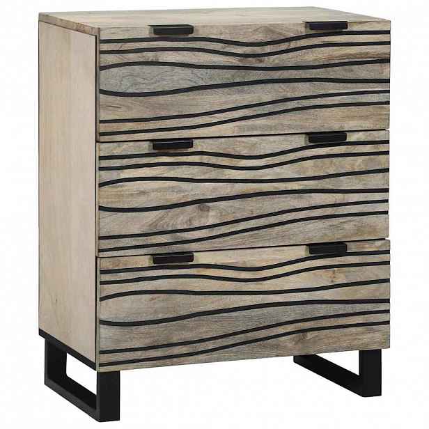 vidaXL Servírovací skříň se zásuvkou Bílá 60 x 33.5 x 75 cm