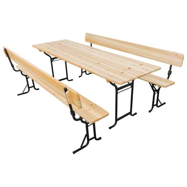 Zahradní pivní set skládací 220 cm