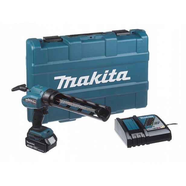 Makita Vytlačovač Pistole na hmoty a silikon 5000N 5 rychlostních stupňů v kufru 1x3,0
