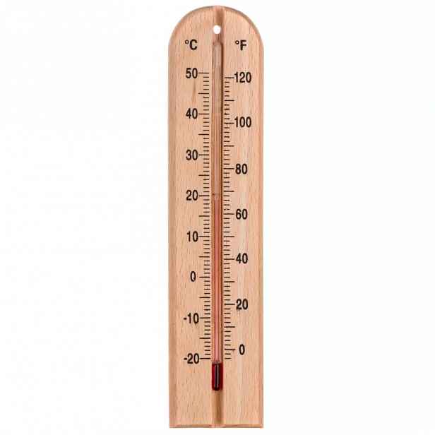 Teploměr dřevěný 20 cm 22128031