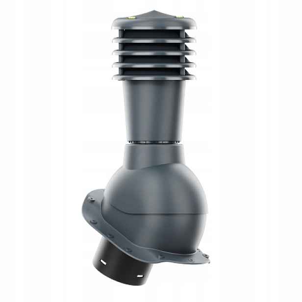 Větrací komín Smartline profil B fi 125 mm, nezateplený, antracitový