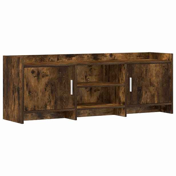 vidaXL Televizní skříň 130 x 33 x 47 cm Kouřový dub Kompozitní dřevo
