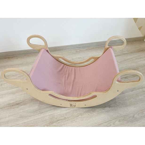ELIS DESIGN Potah na Montessori houpačku 100 cm max s elastanem barva: starorůžová