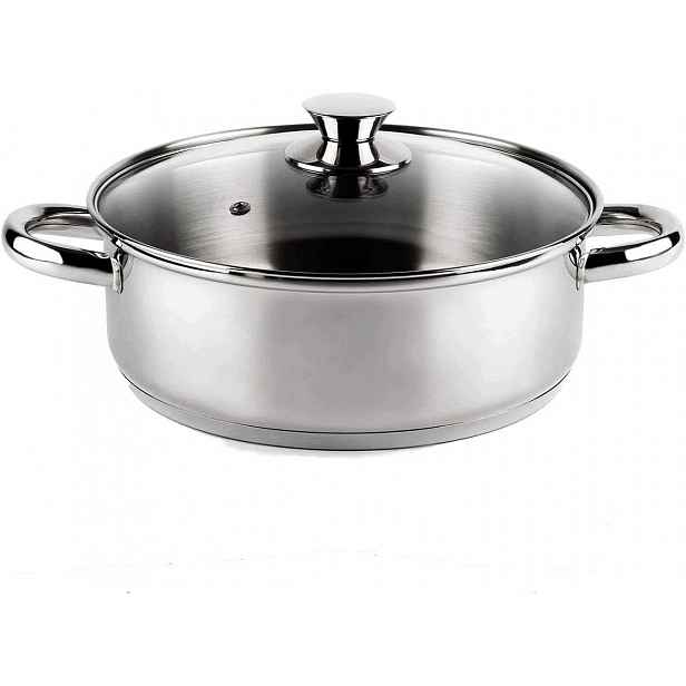 Hrnec 22 CM, Nerezová Ocel 18/10, Indukce, 3,4 L