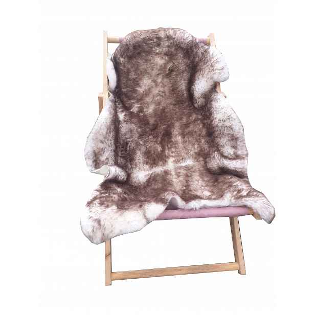 Ovčí kůže Kaštanový muflon stříhaný na 3 cm Krátký vlas/Runo 100 x 55 cm
