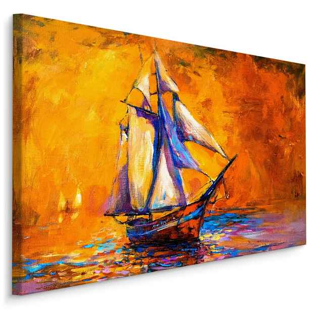 Plátno Plachetnice V Moři II. Varianta: 40x30