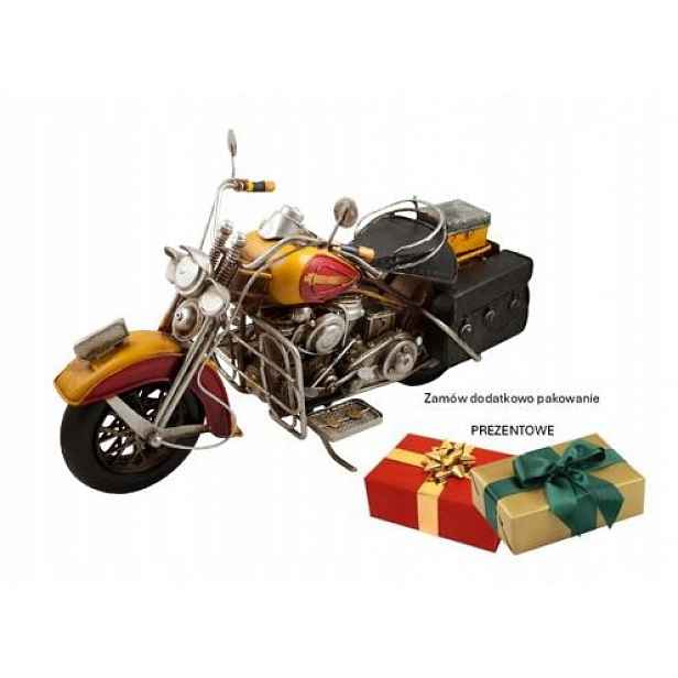 Sběratelská kovová replika motocyklu Retro Model Vintage Premium MR65