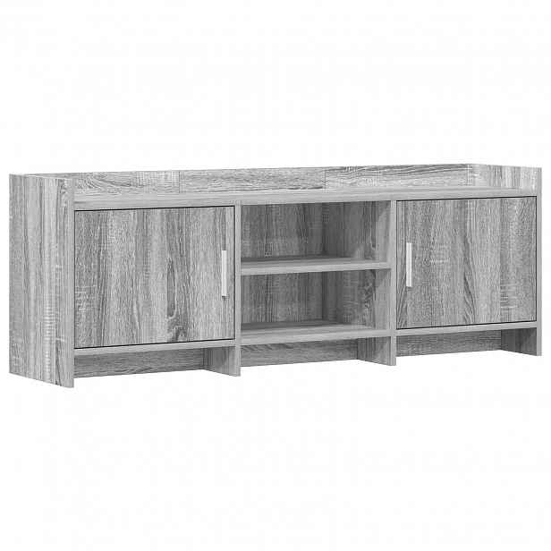 vidaXL Televizní skříň 130 x 33 x 47 cm Šedý Sonoma Kompozitní dřevo