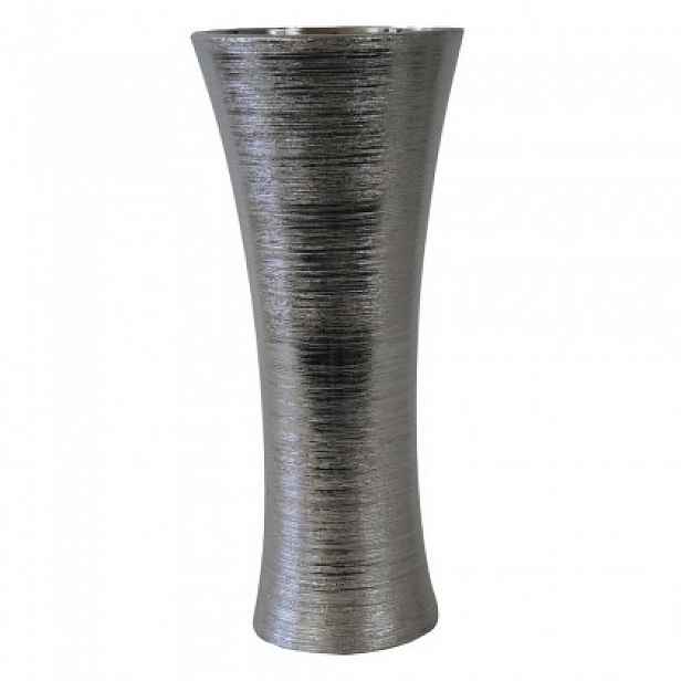 Keramická váza VK64 stříbrná (35 cm)