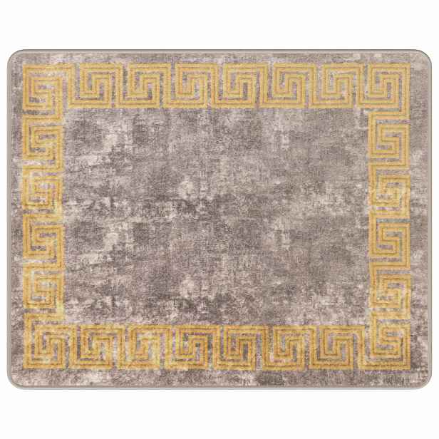vidaXL Běhoun MARSA Šedá 80 x 100 cm Polyester a PVC