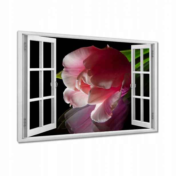 Obrazy 120x80 Růžový květ Tulipán