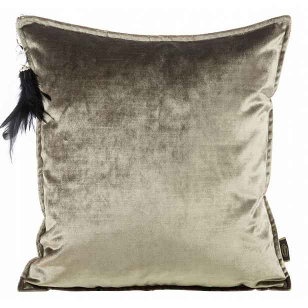 Velvetový Polštář 45x45 S Dekorativním Chvojím