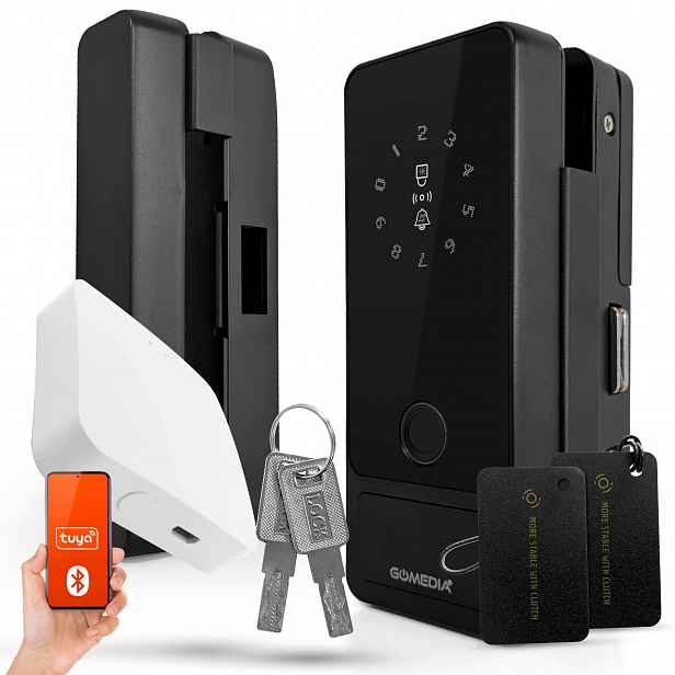 Elektronický inteligentní zámek na dveře ze skla Tuya Bluetooth brána