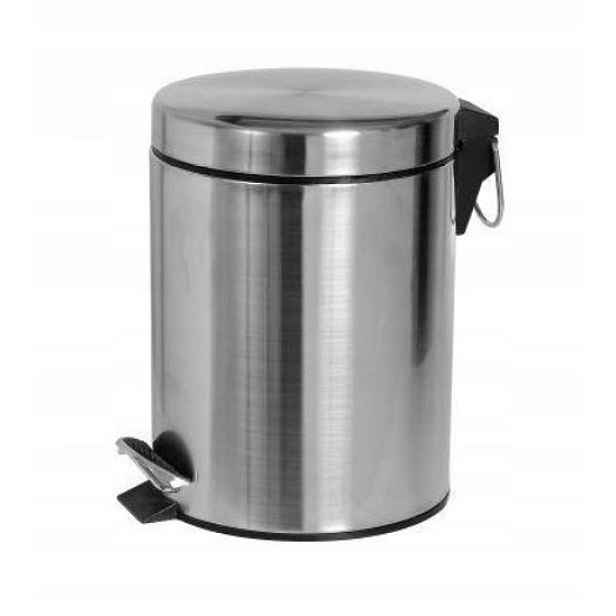 Koupelnový odpadkový koš Chrom 12 l pedálem, kovový koš