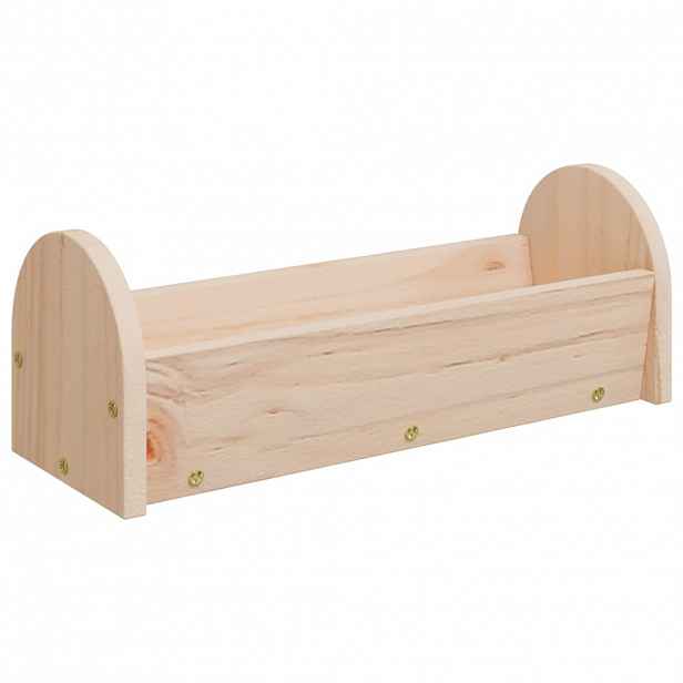 vidaXL Seník pro králíky 28 x 10 x 10 cm masivní jedlové dřevo