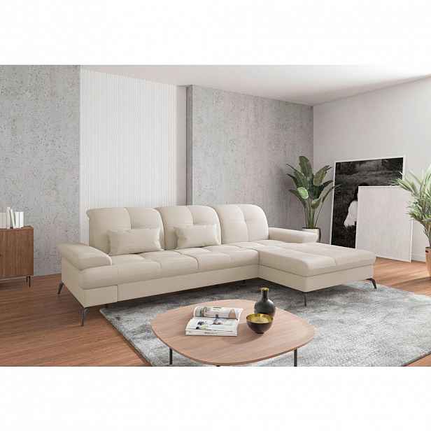 Sit & More ROHOVÁ SEDAČKA, textil, krémová