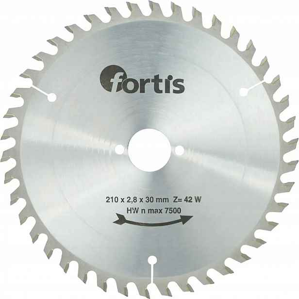 Fortis Vidiový kotouč Hw 210 x 30 x 2,8 mm Z42 na dřevo
