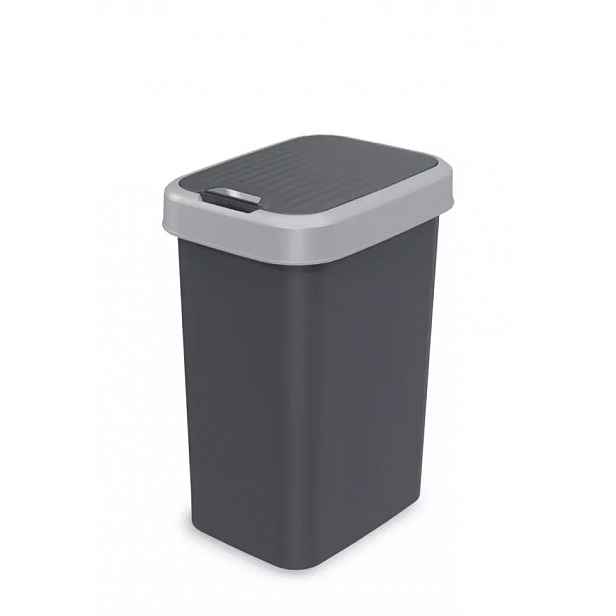 Odpadkový koš 12lt - 27x22x31.5h – šedá/antracit fba-12