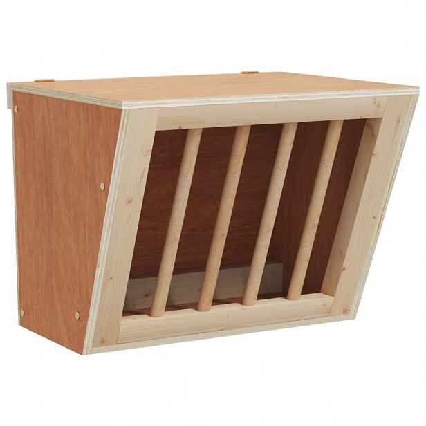 vidaXL Seník pro králíky 25 x 18,5 x 20,5 cm masivní jedlové dřevo