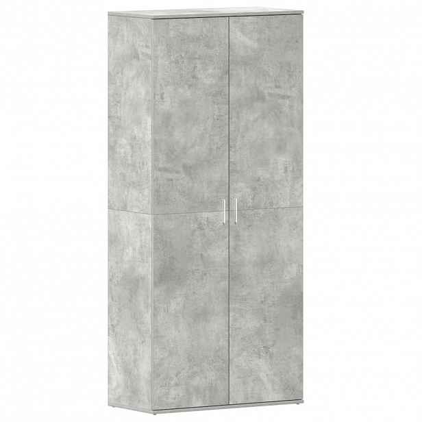 vidaXL Skříň na obuv 80 x 39 x 178 cm Kompozitní dřevo Betonově šedá