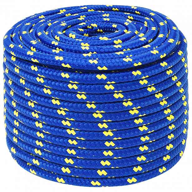 vidaXL Víceúčelové užitkové lano 12 mm 25 m Modrá PP