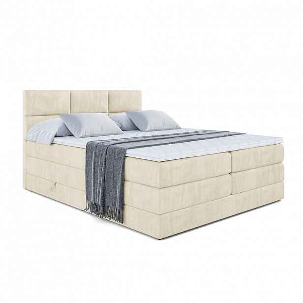 ALTDECOR POSTEL boxspring OHIO KING – 200 x 200 – H3/H4 – béžová