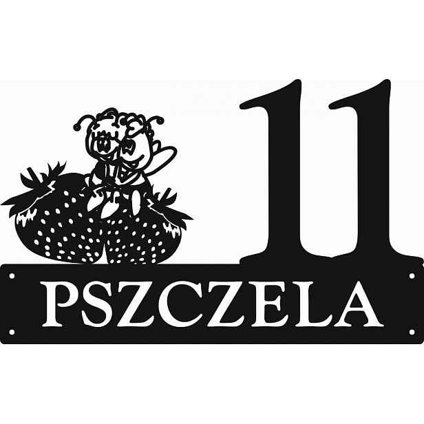 Číslo Na Dům 48cm Tabule Adresa Ocel 2mm ul. Včelka