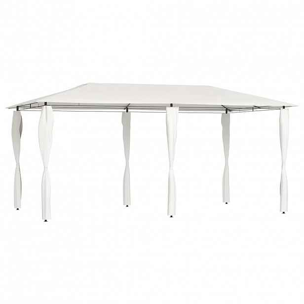 vidaXL Altán s krytými sloupky 2,98 x 5,3 x 2,59 m krémový 160 g/m²