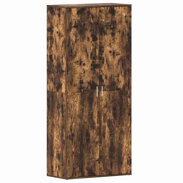 vidaXL Skříň na obuv 80 x 39 x 178 cm Kompozitní dřevo Kouřový dub