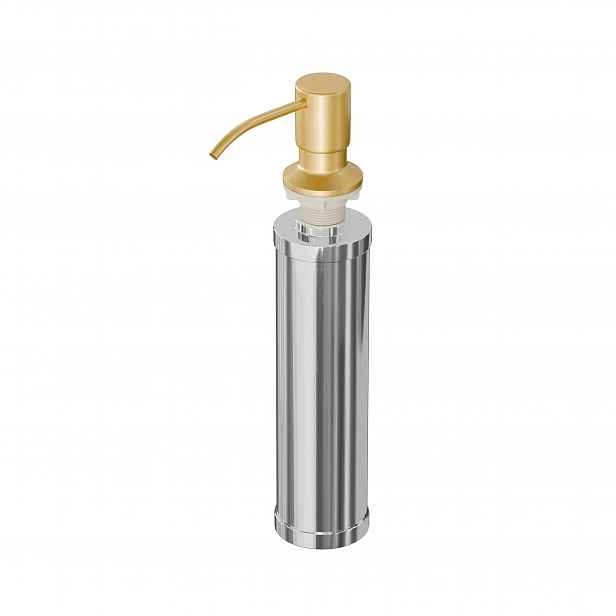 Dávkovač Na Kuchyňský Dřez A Myčku Nádobí Ocelový 250 ML Zlatý