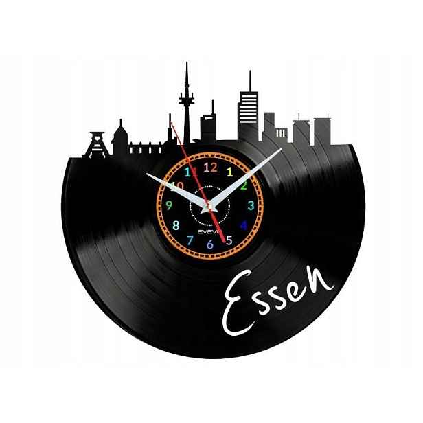 Essen Dárek Originální dekorace do domu Hodiny z vinylové desky