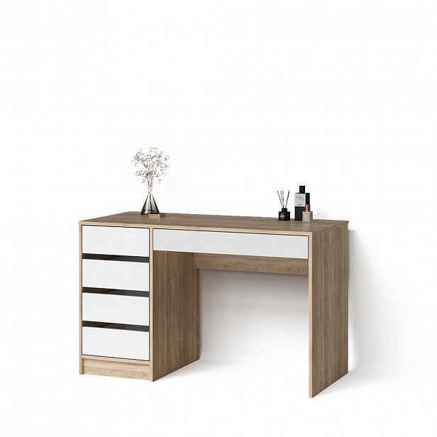 Livinity® KOSMETICKÝ STOLEK Imola Bílá/Sonoma 120 cm