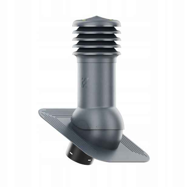 Větrací komín HiVent pod asfaltový šindel/pape fi 150 mm, nezateplený, antracitový