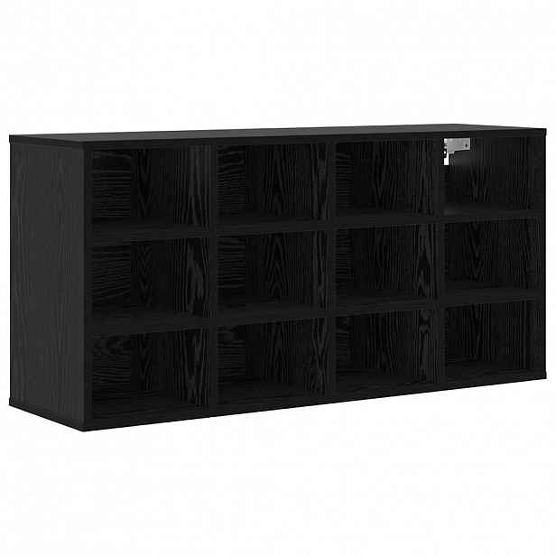 vidaXL Skříň na obuv 103 x 30 x 51 cm Kompozitní dřevo Černý dub