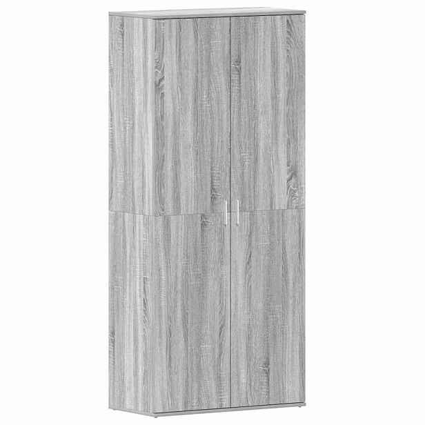 vidaXL Skříň na obuv 80 x 39 x 178 cm Kompozitní dřevo Šedá Sonoma