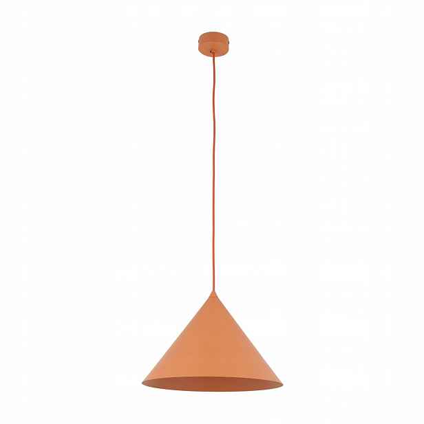 Závěsná lampa Cono Stropní oranžová Loft E27 Regulace pro Tk Lighting
