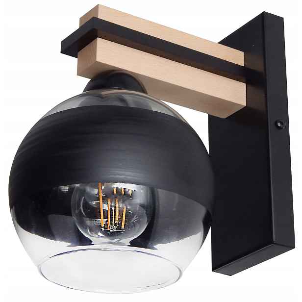 Lampa Nástěnná Lampa Stropní Svítidlo K-cs E27 Dřevo Sklo Do Obývacího Pokoje Chodba
