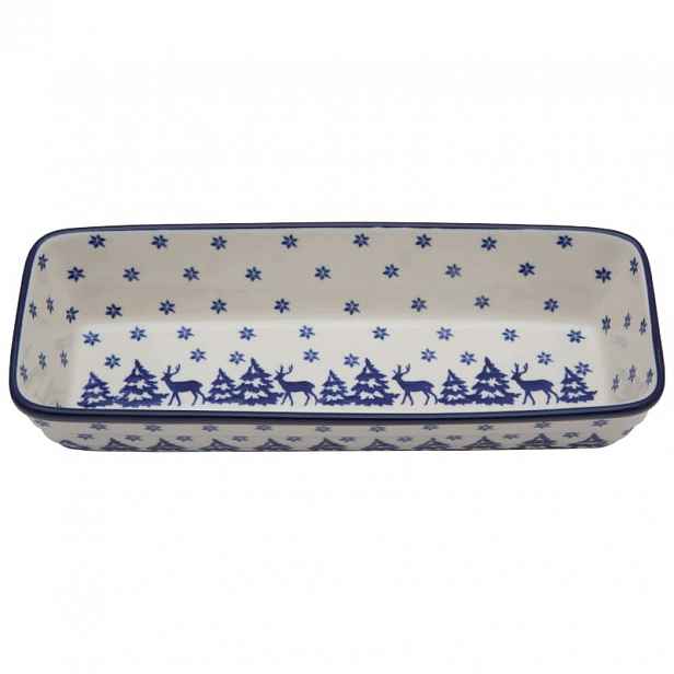 Zapékací mísa 31 cm Umělecká keramika Bolesławiec 1931 Renifery