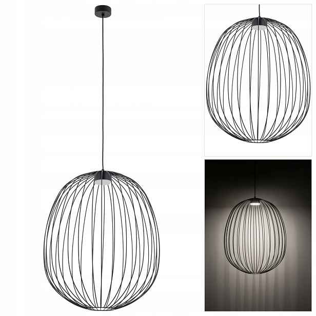Závěsná lampa Sphera černá, industriální atmosféra do pracovny Tk Lighting