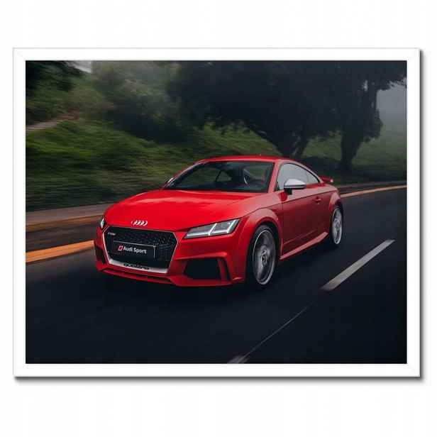 Plakáty v rámu 50x40 Červené Audi Auto