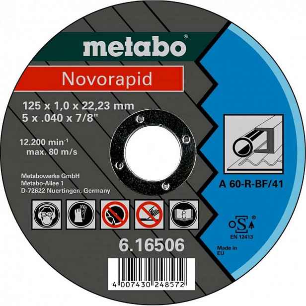 Metabo - Řezný kotouč na ocel 125x22,23 mm 616506000