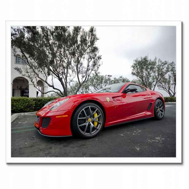 Plakáty v rámu 50x40 Červené auto Ferrari