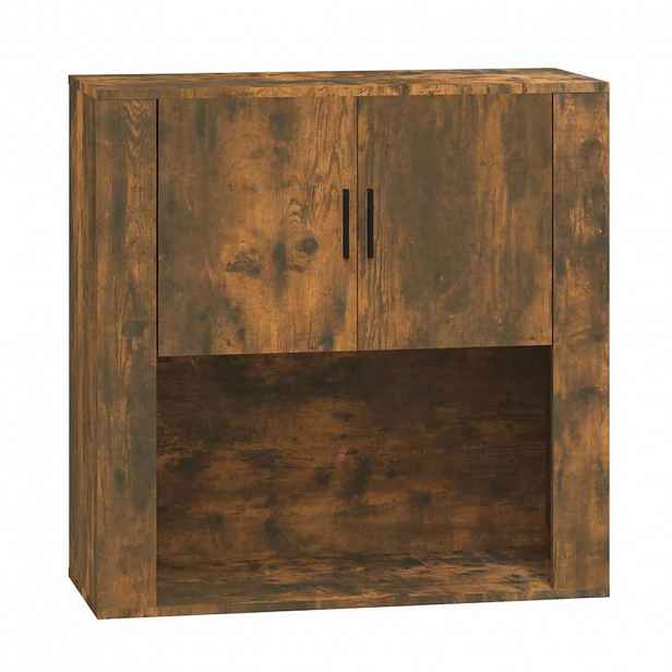 vidaXL Nástěnná skříňka kouřový dub 80x33x80 cm kompozitní dřevo