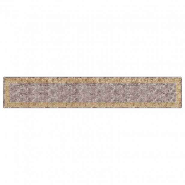 vidaXL Běhoun MARSA Šedá 80 x 450 cm Polyester a PVC