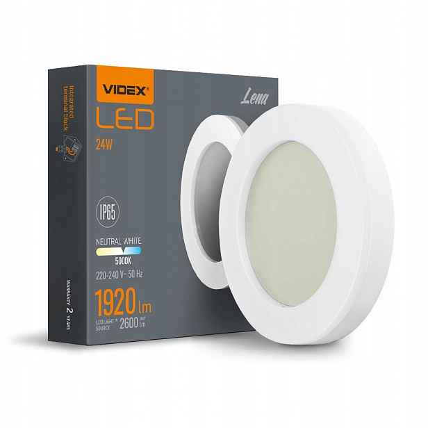 Nástěnná lampa stropní svítidlo nástěnná Led lampa Videx 24W 1920lm IP65 32 cm